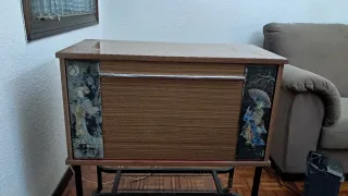 Mueble bar madera y metal