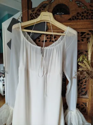 Vestido de Novia Blanco roto.