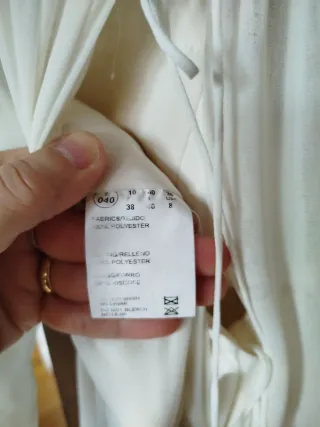 Vestido de Novia Blanco roto.