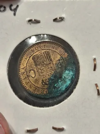 Lote Moneda Antigua 2 Cent. España 1904