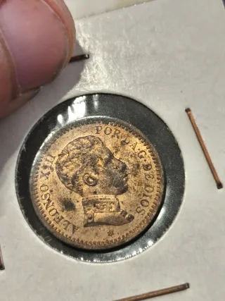 Lote Moneda Antigua 2 Cent. España 1904
