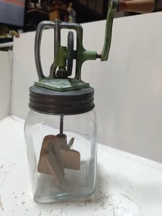 Mantequera antigua cristal manual