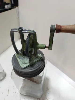 Mantequera antigua cristal manual