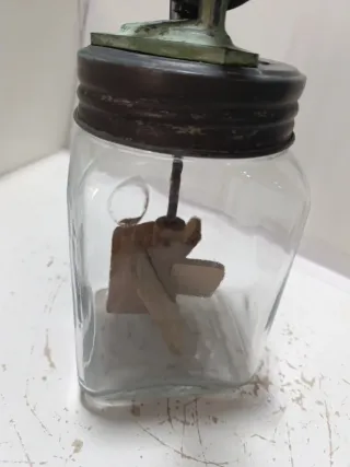 Mantequera antigua cristal manual