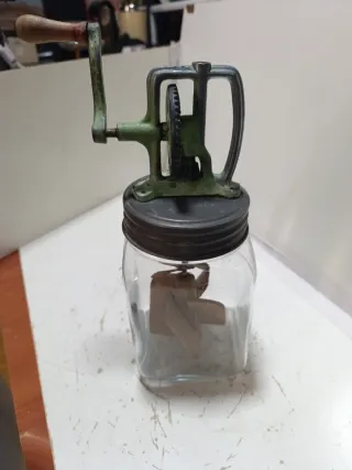 Mantequera antigua cristal manual