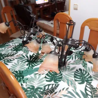 Lámparas de salón (5 y 3 brazos)