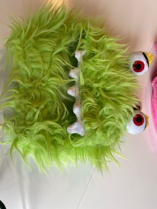 Disfraz bebé monstruo verde y rosa