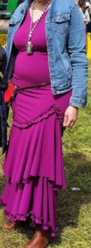 Vestido Flamenca buganvilla Volantes