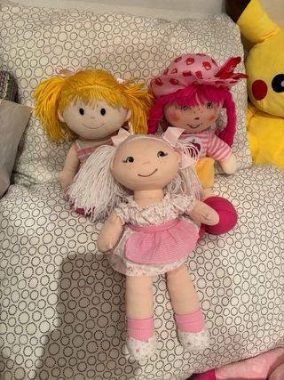 Lote 3 Bambole di Stoffa