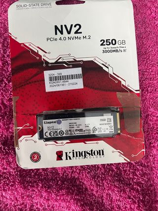 Kingston NV2 SSD PCIe 4.0 NVMe M.2 250GB