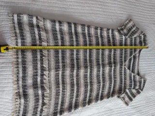 Vestido Zara Tweed Rayas Talla M