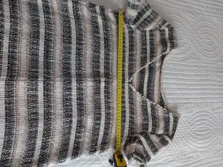 Vestido Zara Tweed Rayas Talla M