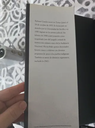 Libro Un Mundo Sin Miedo Baltasar Garzón