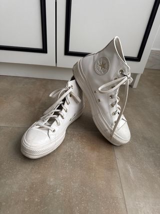Converse Piel Blancas Talla 41