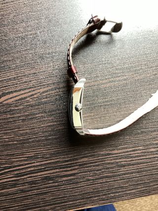 Reloj Racer Cuadrado Marrón y Plateado