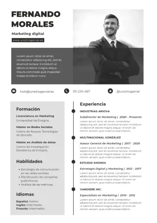 Diseño de currículum y personalizado