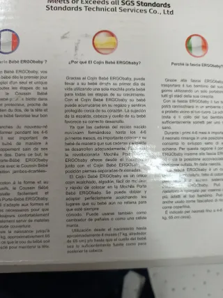 Mochila Ergobaby Orgánica Portabebés