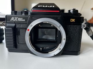 Cámara Fuji AX MultiProgram + Objetivo 50mm 1.6