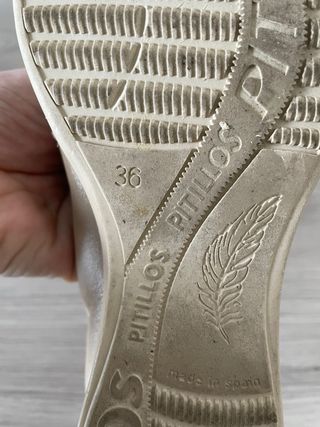 Zapatos Pitillos Beige/Crema