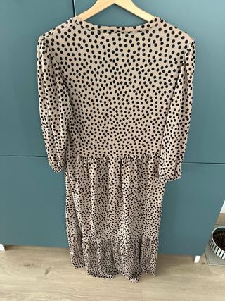 Vestido largo Stradivarius lunares L