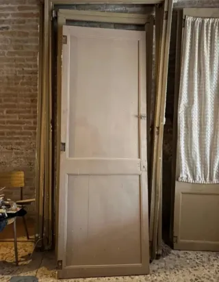 Puerta madera maciza vintage