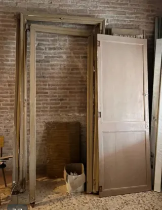 Puerta madera maciza vintage