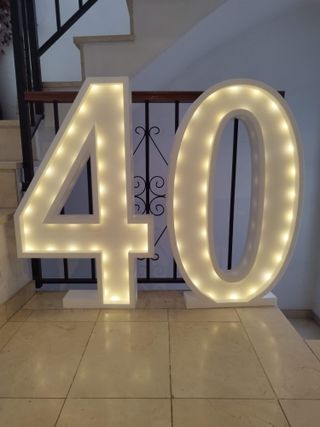 Número 18 Decorativo LED 1m