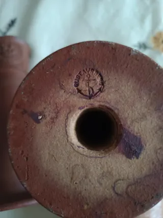 2 Candelabros Gustavsberg Terracota