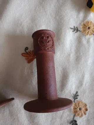 2 Candelabros Gustavsberg Terracota