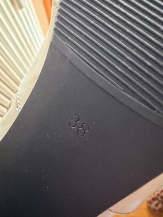 Stivali bianchi donna tacco oro n.38