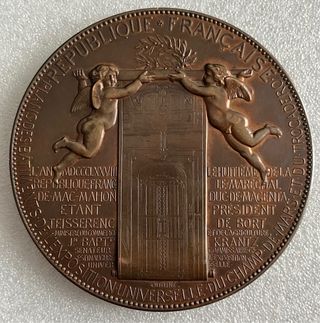 Medalla 1878 Exposición Universal de Paris