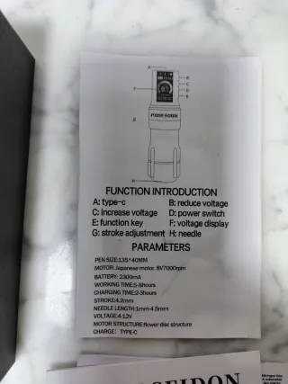 Máquina Tatuaje Inalámbrica Poseidón