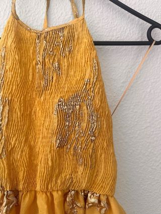 Vestido Zara edición limitada amarillo