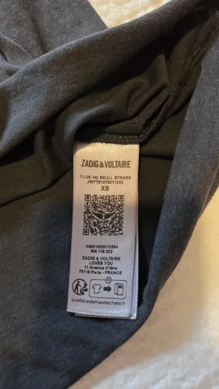 Zadig & Voltaire Camiseta Skull XS