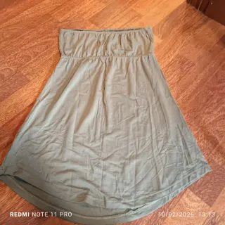 Blusa sin mangas Zeros verde militar Talla M