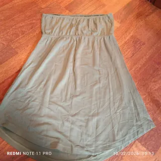 Blusa sin mangas Zeros verde militar Talla M