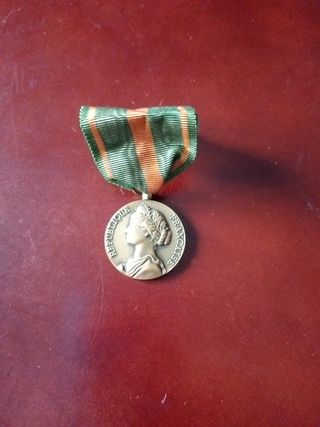 Medalla Francesa Evadidos I y II guerra mundial.