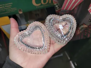 2 Joyeros Corazón Cristal