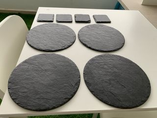 Juego de manteles y posavasos