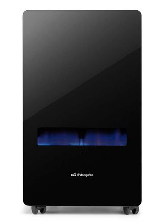 Estufa de gas llama azul