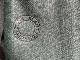 Bolso de piel verde Slang