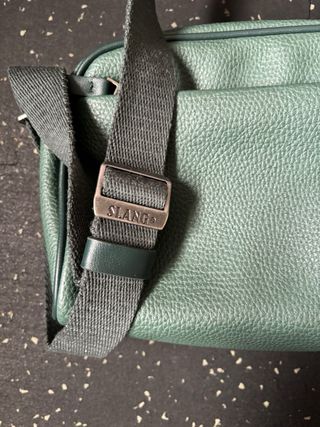 Bolso de piel verde Slang