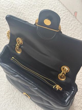 Borsa Pinko Puff Nero Dorato