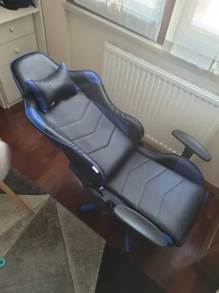 Sedia Gaming Nera e Blu