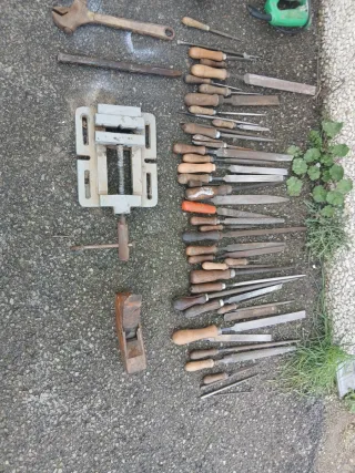 Lote herramientas construcción y jardinería