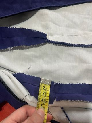 Traje Flamenca Azul Marino y Rosa