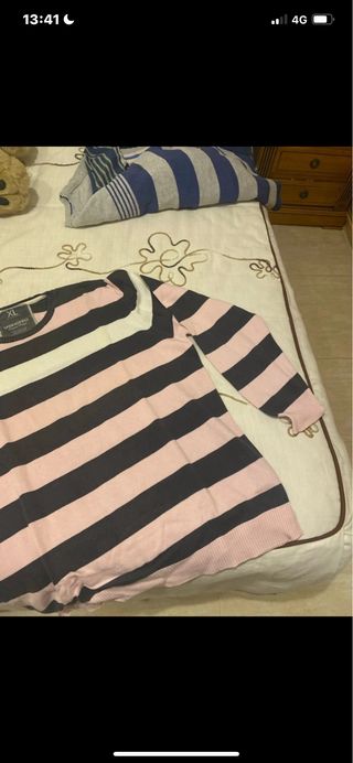 Jersey Springfield Rayas Rosa y Negro Talla XL