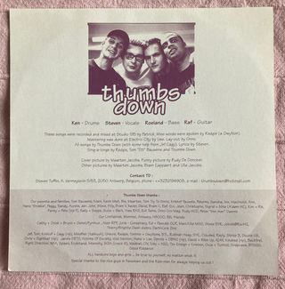 Thumbs Down - Going For Gold (7") Hardcore