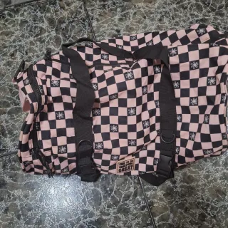 Mochila Checkerboard Rosa y Negra