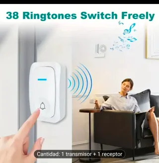 Timbre Inalámbrico Transmisor Receptor